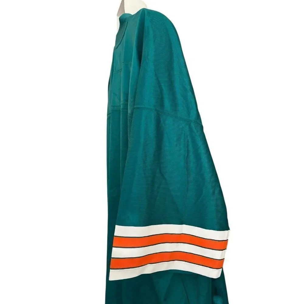 Mens 4XL NFL Pro Line Vintage Miami Dolphins Football Blank Jersey New